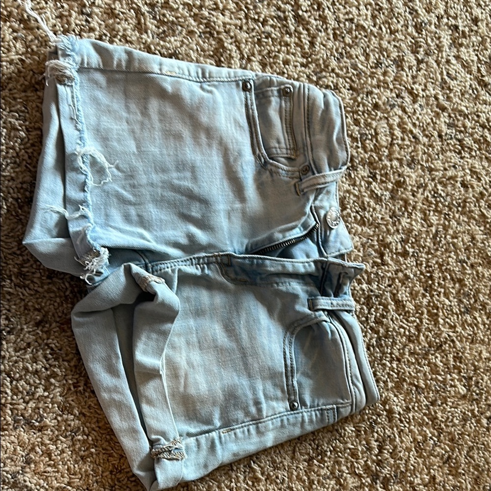 American Eagle Outfitters Blue Jean Shorts Casual Style